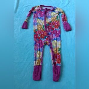 Little Sleepies Colorful Floral Kids Footie